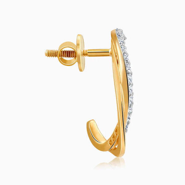 Pear Drop Motif ERRING in Polished Gold