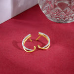 Pear Drop Motif ERRING in Polished Gold