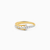 Gold Plated luxury Ring In Silver