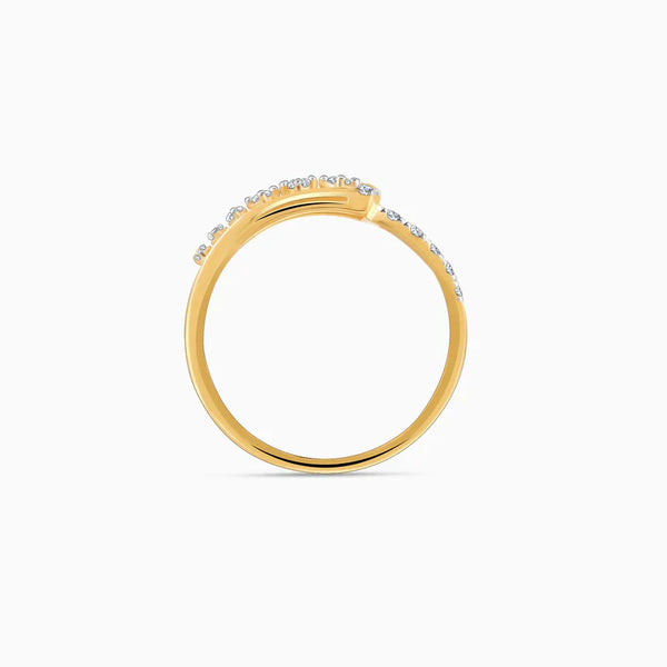 Gold Plated luxury Ring In Silver