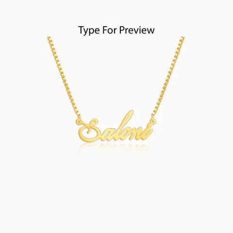 Personalized Golden Name Pendant